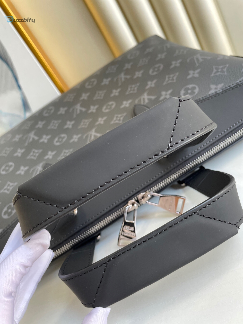 Louis Vuitton Briefcase Explorer Monogram Eclipse Canvas For Men, Men’s Bags, Shoulder And Crossbody Bags 15.4in/39cm LV M40566