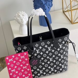 louis vuitton neverfull mm monogram empreinte blackwhite for women womens handbags tote bags 122in31cm lv m46103 buzzbify 1 1