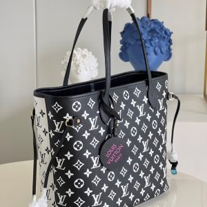 louis vuitton neverfull mm monogram empreinte blackwhite for women womens handbags tote bags 122in31cm lv m46103 buzzbify 1 2