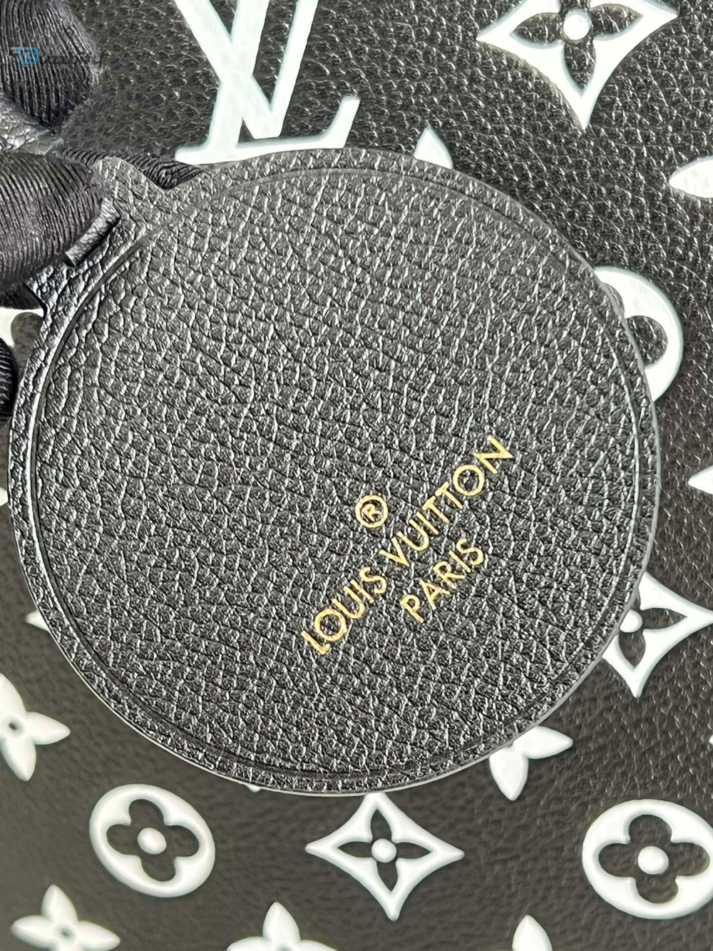 Louis Vuitton Neverfull MM Monogram Empreinte Black/White For Women, Women’s Handbags, Tote Bags 12.2in/31cm LV M46103
