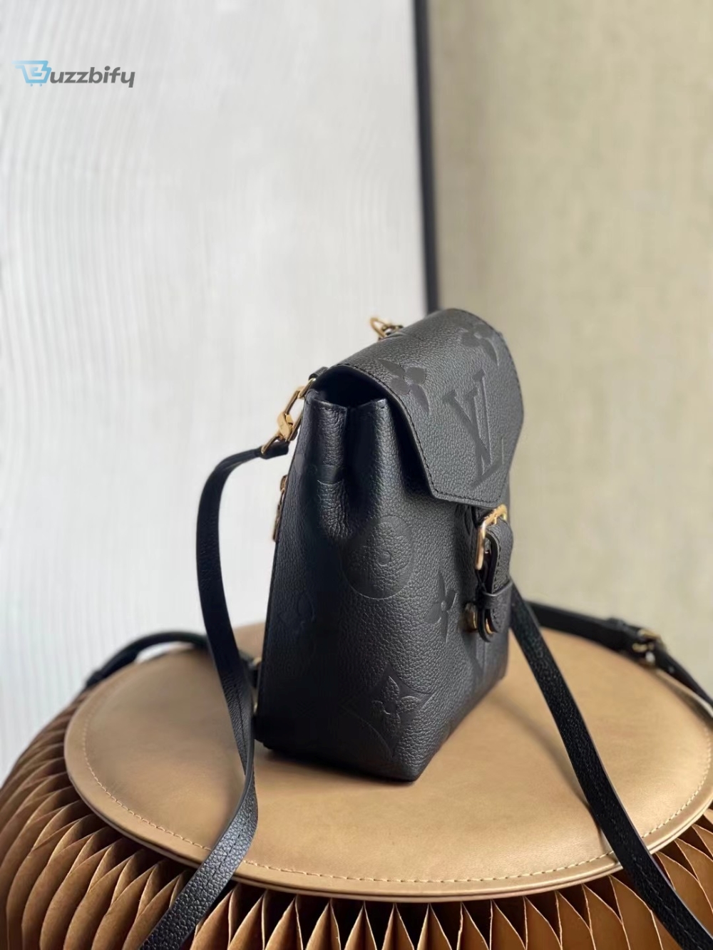 Louis Vuitton Tiny Backpack Monogram Empreinte Black For Women Womens Bags 19Cm Lv M80596