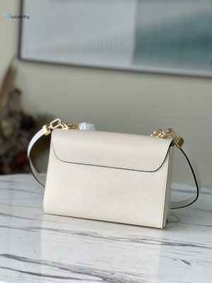 Louis Vuitton Twist Mm Monogram Flower Quartz White For Women Womens Handbags Shoulder And Crossbody Bags 9.1In23cm Lv M59403