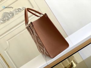 Louis Vuitton Onthego Mm Tote Bag Monogram Empreinte Arizona Brown For Women Women Handbags Shoulder Bags And Crossbody Bags 13.8In35cm Lv M46015