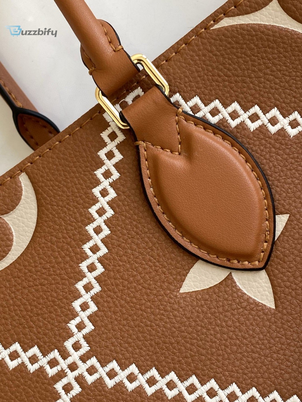 Louis Vuitton Onthego MM Tote Bag Monogram Empreinte Arizona Brown For Women, Women Handbags, Shoulder Bags And Crossbody Bags 13.8in/35cm LV M46015
