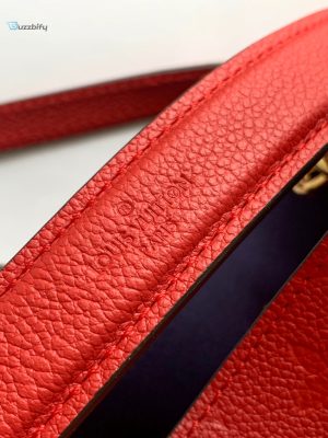 Louis Vuitton Neonoe Mm Bucket Bag Monogram Empreinte Red For Women Womens Bags Shoulder Bags 10.2In26cm Lv