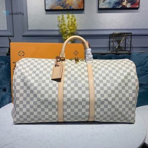 louis vuitton keepall bandouliere 55 damier azur canvas for women womens handbags travel bags 217in55cm lv n41429 buzzbify 1