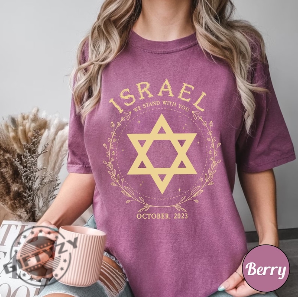 Supporting For Israel Shirt I Stand With Israel Tee Pray For Israel Sweatshirt Israel Love Hoodie Support Israel Peace in Israel Jewish Shirt
