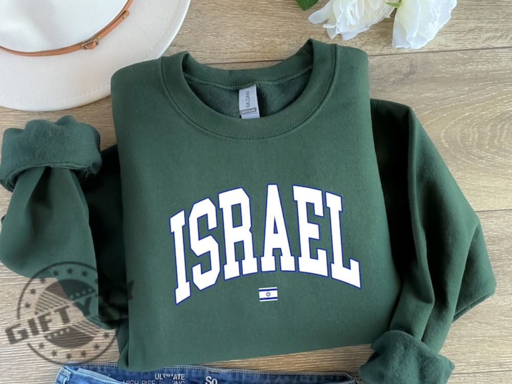 Israeli Shirt Jewish Sweatshirt Israel Sweater Hanukkah Support Israel Tee Jewish Hoodie Chanukah Israel Jewish Shirt
