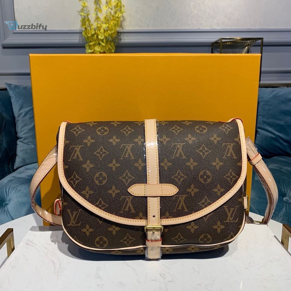 Louis Vuitton Saumur MM Monogram Canvas For Women, Women’s Handbags, Shoulder And Crossbody Bags 11.8in/30cm LV M40710
