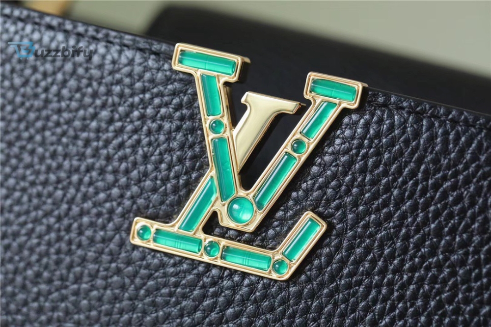 Louis Vuitton Capucines BB Taurillon Black For Women, Women’s Handbags, Shoulder And Crossbody Bags 21cm/8.3in LV
