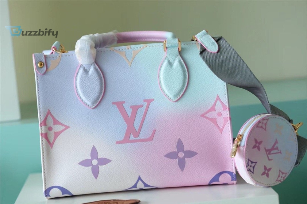 Louis Vuitton Onthego Pm Tote Bag In Monogram Canvas Sunrise Pastel For Women 25Cm Lv M59856 8 Louis Vuitton Onthego PM Tote Bag In Monogram Canvas Sunrise Pastel For Women 25cm LV M59856