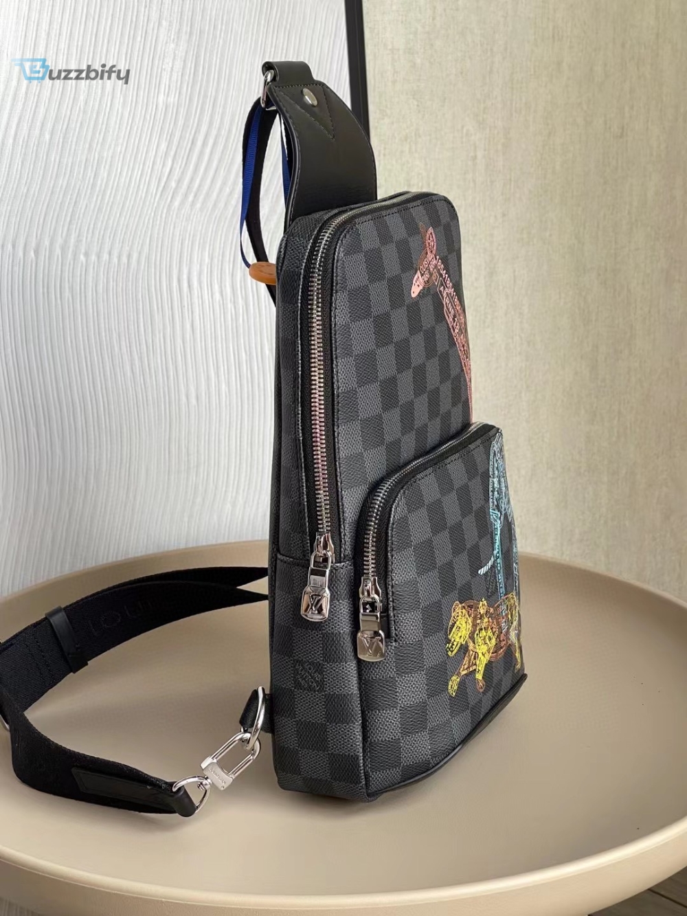 Louis Vuitton Avenue Sling Bag Damier Graphite For Men Mens Bags Crossbody Bags 12.2In31cm Lv N452877