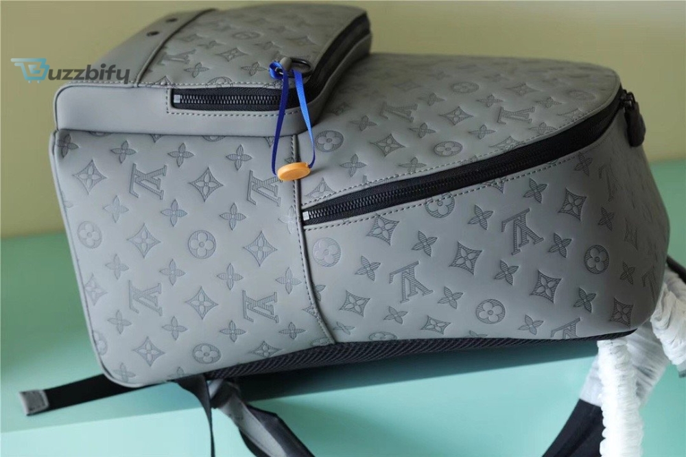 Louis Vuitton Racer Backpack Monogram Shadow Grey For Men Mens Bags 41Cm Lv M46105