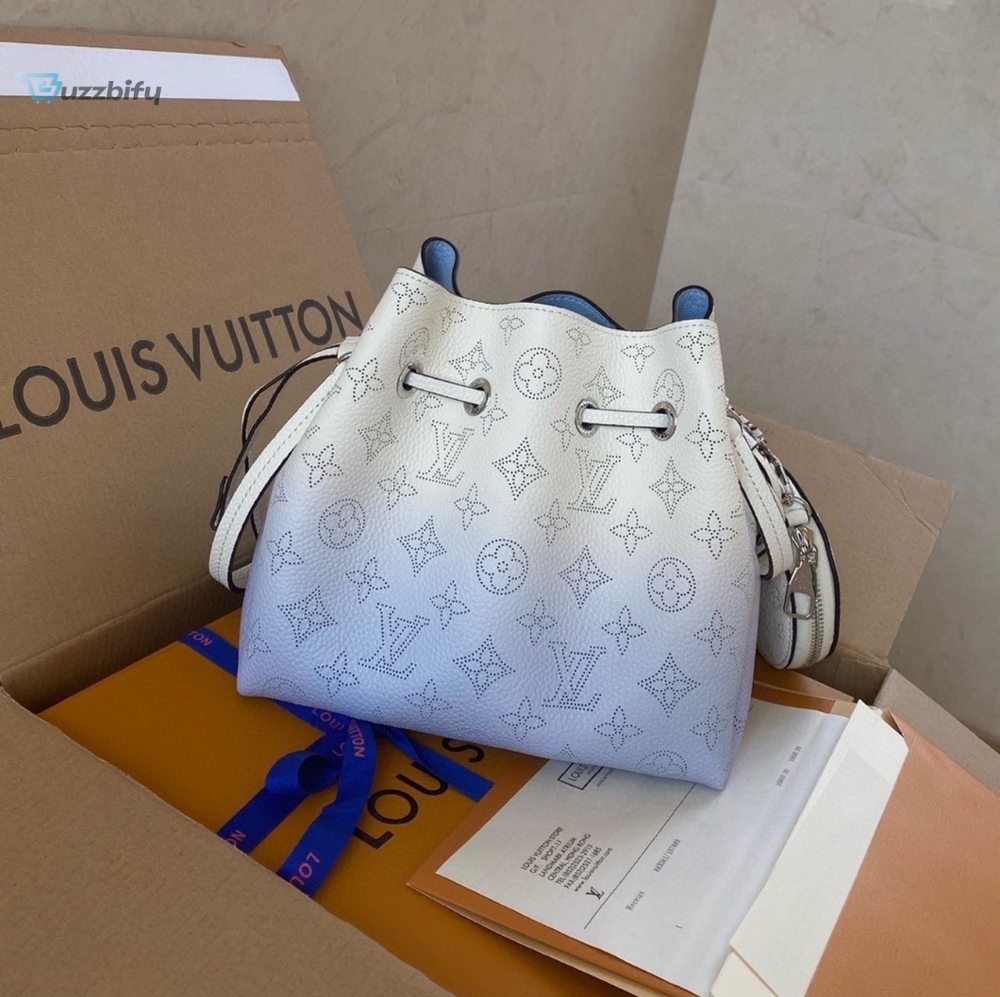 Louis Vuitton Bella Bucket Bag Light Blue For Women, Women’s Handbags, Shoulder And Crossbody Bags 7.5in/19cm LV M57856
