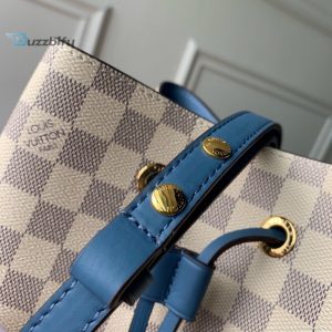Louis Vuitton Neonoe Mm Bucket Bag Damier Azur Canvas Bleuet Blue For Women Womens Handbags Shoulder And Crossbody Bags 10.2In26cm Lv N40153