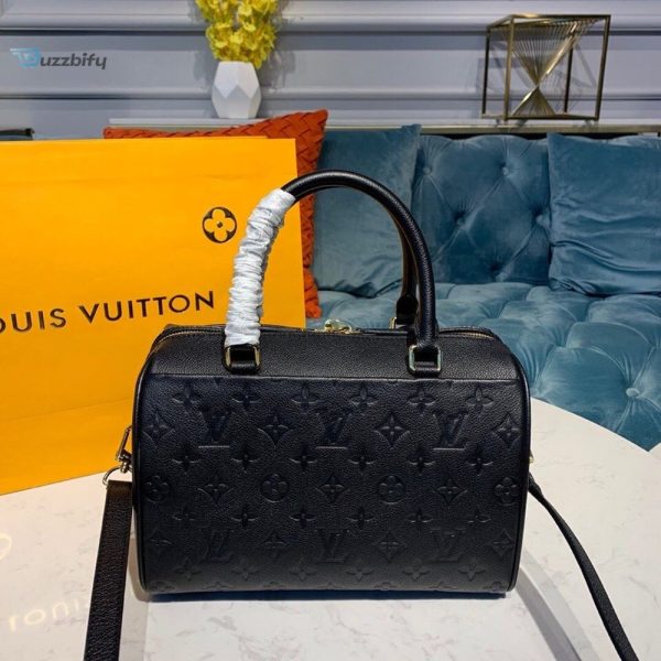 louis vuitton speedy bandouliere 25 monogram empreinte black for women womens handbags shoulder and crossbody bags 98in25cm lv m42401 buzzbify 1 2