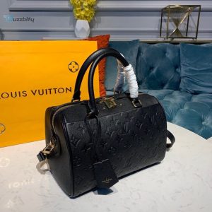 Louis Vuitton Speedy Bandouliere 25 Monogram Empreinte Black For Women Womens Handbags Shoulder And Crossbody Bags 9.8In25cm Lv M42401