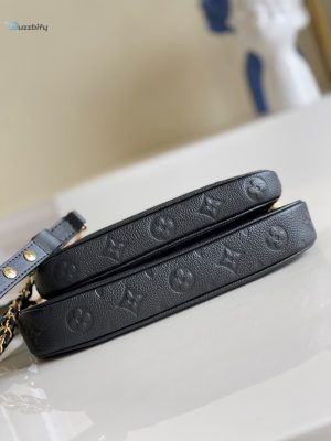 Louis Vuitton Multi Pochette Accessoires Monogram Empreinte Black For Women Womens Handbags Shoulder And Crossbody Bags 9.8In25cm Lv M80399