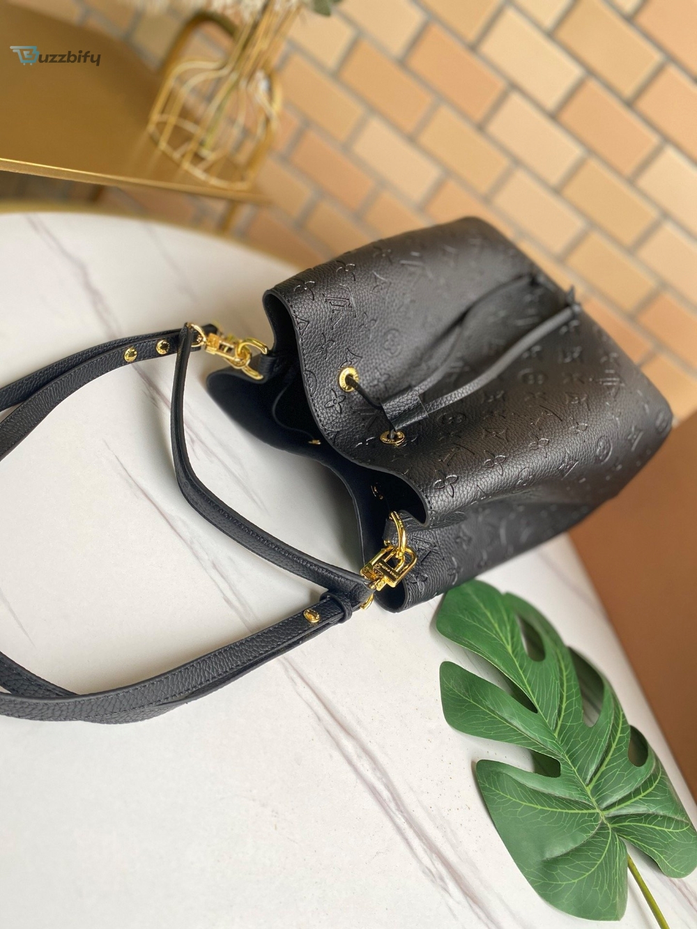 Louis Vuitton NeoNoe MM Bucket Bag Monogram Empreinte Black For Women, Women’s Handbags, Shoulder Bags 10.2in/26cm LV M45256
