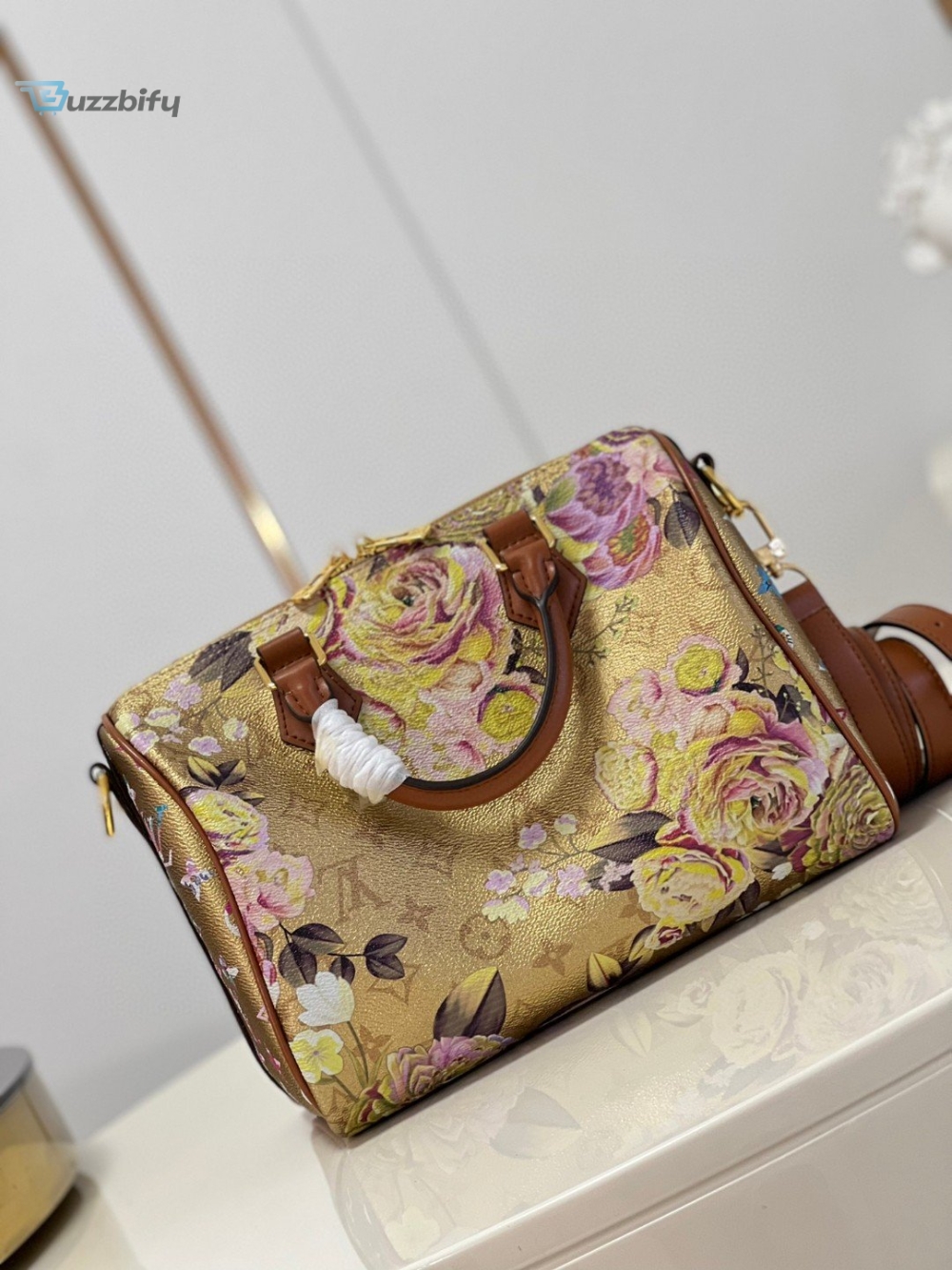Louis Vuitton Speedy Bandouliere 25 Handbag Gold For Women, Women’s Handbags, Shoulder Bags And Crossbody Bags 9.8in/25cm LV M21317
