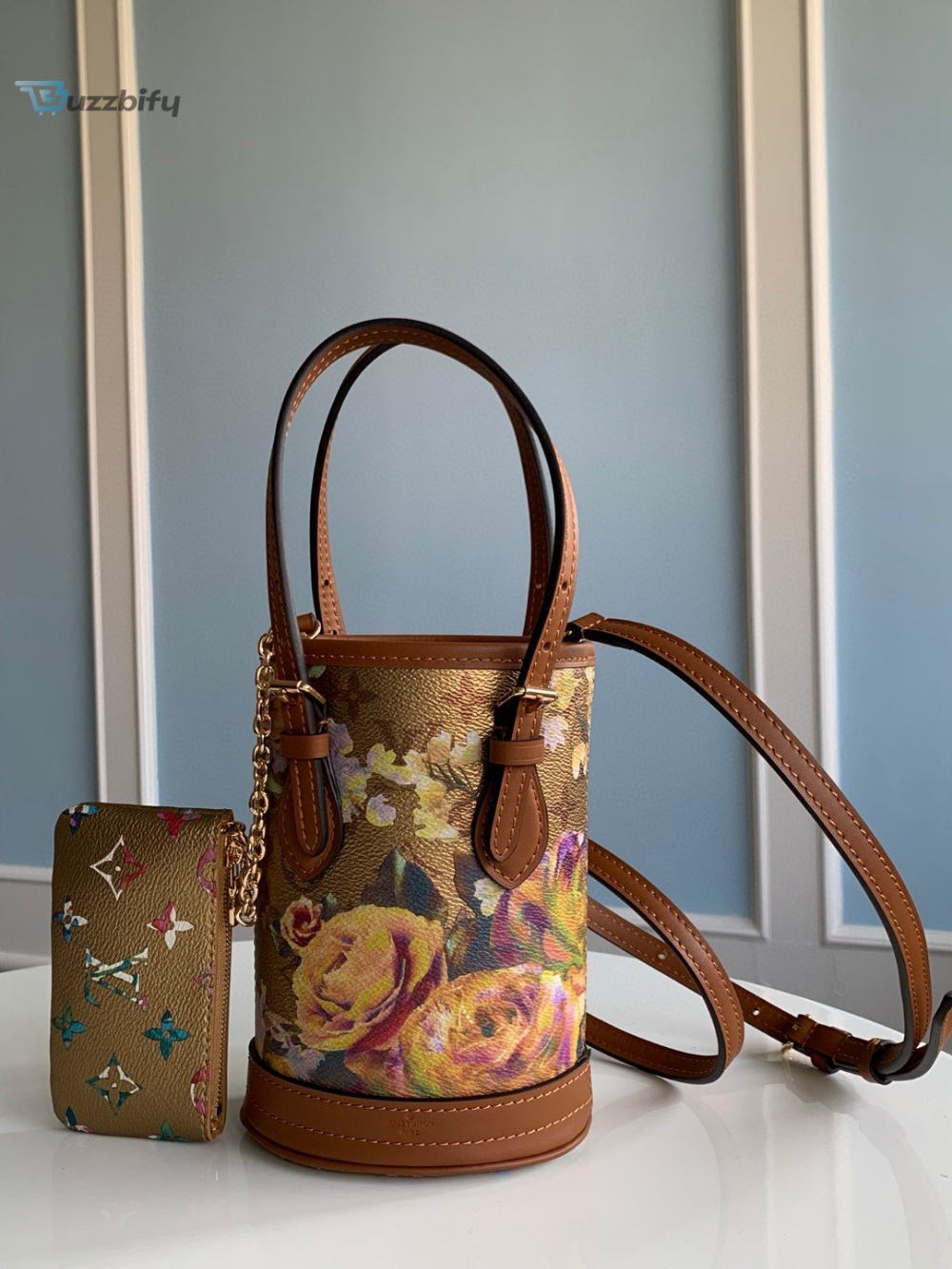 Louis Vuitton Nano Bucket Gold For Women, Women’s Handbags, Shoulder Bags And Crossbody Bags 6.7in/17cm LV M81724
