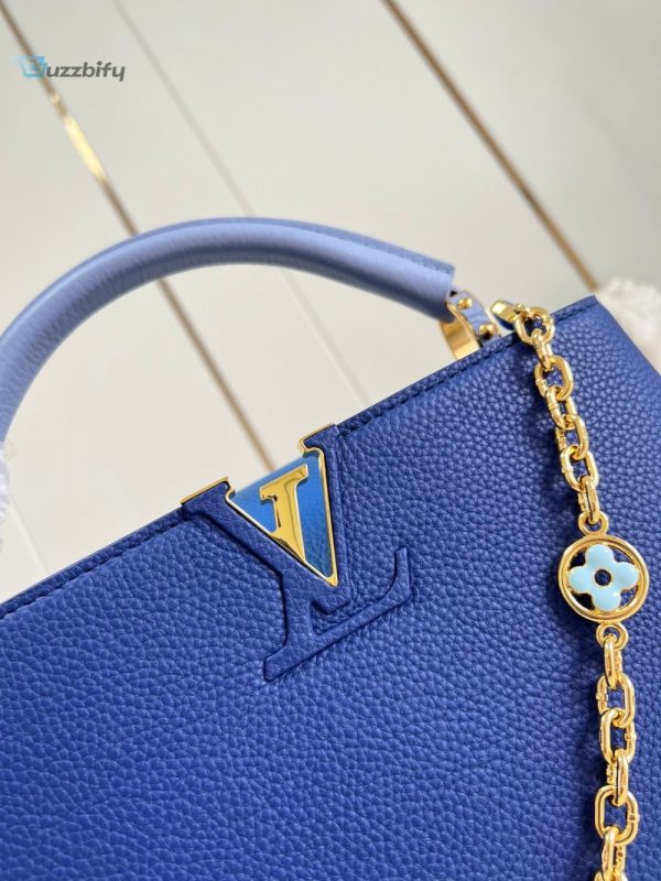 louis vuitton capuciness mm handbag blue for women womens handbags shoulder bags and crossbody bags 124in32cm lv buzzbify 1 1