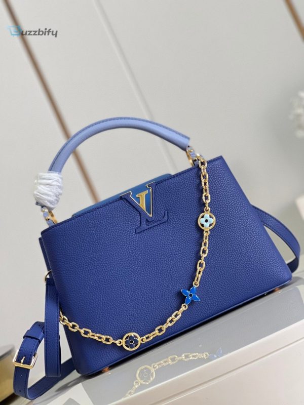 louis vuitton capuciness mm handbag blue for women womens handbags shoulder bags and crossbody bags 124in32cm lv buzzbify 1 3