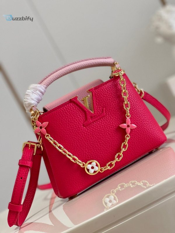 louis vuitton capucines mini hot pink for women womens handbags shoulder bags and crossbody bags 83in21cm lv buzzbify 1 4