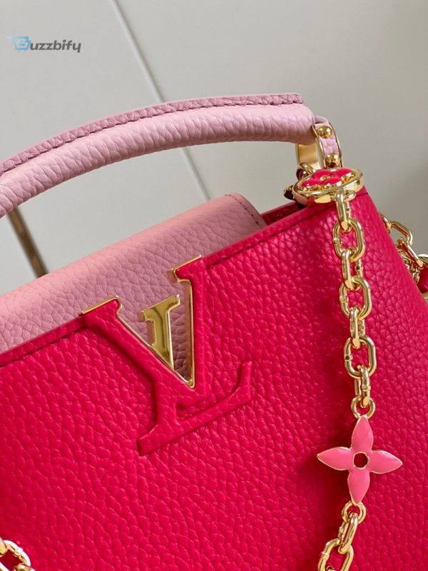 louis vuitton capucines mini hot pink for women womens handbags shoulder bags and crossbody bags 83in21cm lv buzzbify 1 8