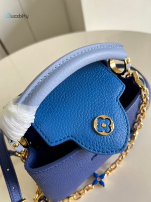 Louis Vuitton Capucines Mini Blue For Women Womens Handbags Shoulder Bags And Crossbody Bags 8.3In21cm Lv