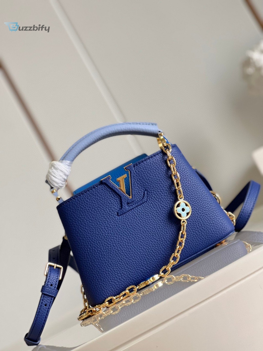 Louis Vuitton Capucines Mini Blue For Women, Women’s Handbags, Shoulder Bags And Crossbody Bags 8.3in/21cm LV