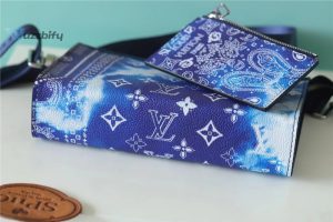 louis vuitton gaston wearable wallet monogram blue for men mens bags shoulder and crossbody bags 87in22cm lv m81431 buzzbify 1 9