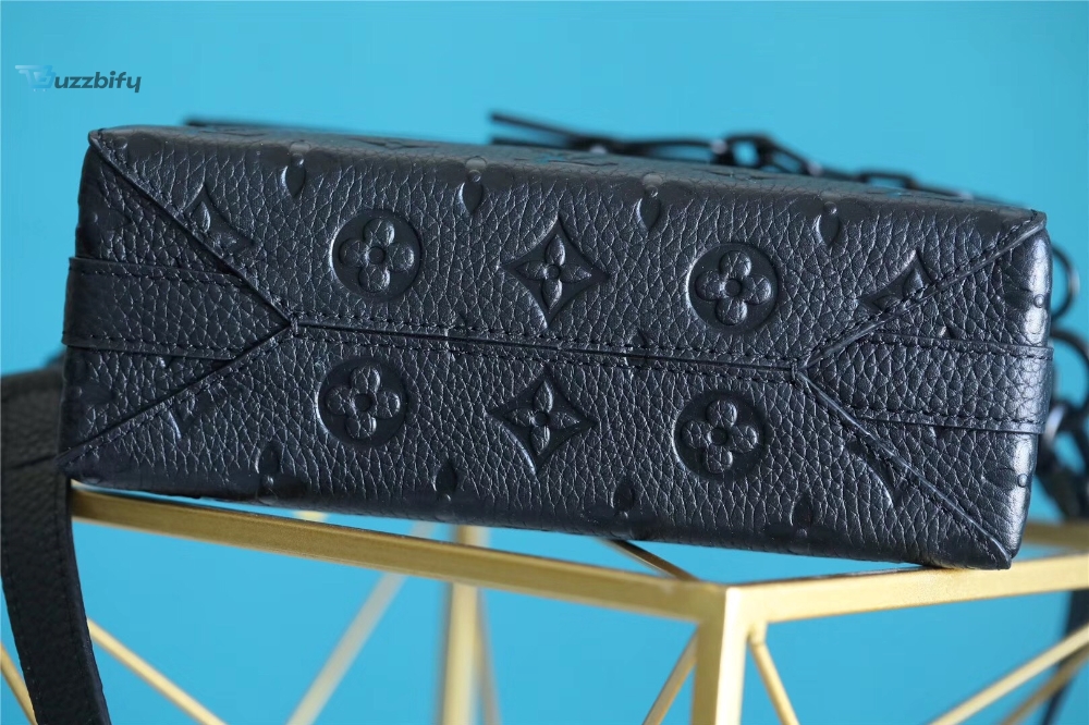 Louis Vuitton Mini Soft Trunk Box Taurillon Black For Men, Men’s Bags, Shoulder And Crossbody Bags 9.1in/23cm LV M61117
