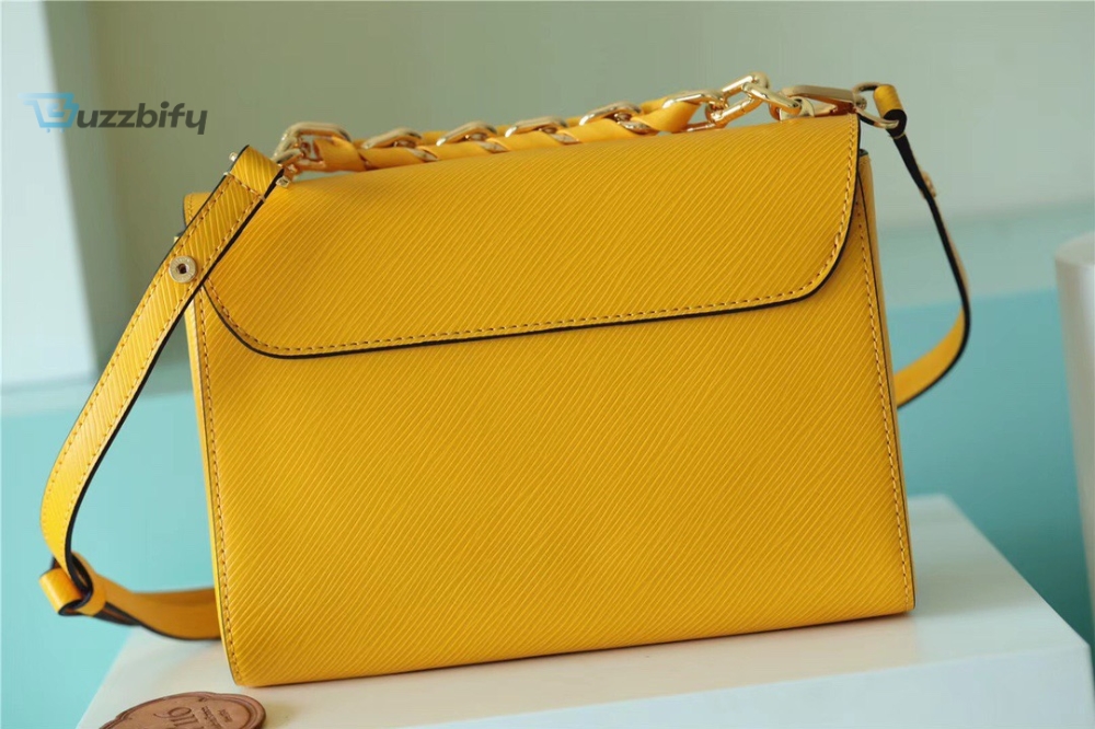 Louis Vuitton Twist MM Epi Sunflower Yellow For Women, Women’s Bags, Shoulder And Crossbody Bags 9.1in/23cm LV M59888
