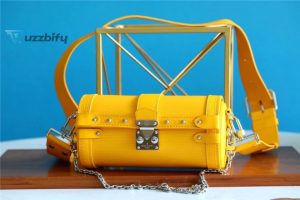 Louis Vuitton Papillon Trunk Epi Yellow For Women Womens Bags Shoulder And Crossbody Bags 7.5In19cm Lv
