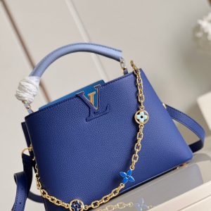 louis vuitton capucines bb blue for women womens handbags shoulder bags and crossbody bags 106in27cm lv buzzbify 1 1