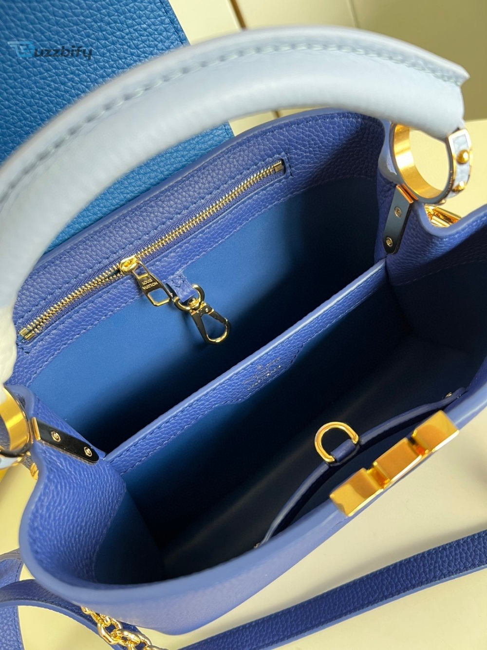 Louis Vuitton Capucines BB Blue For Women, Women’s Handbags, Shoulder Bags And Crossbody Bags 10.6in/27cm LV
