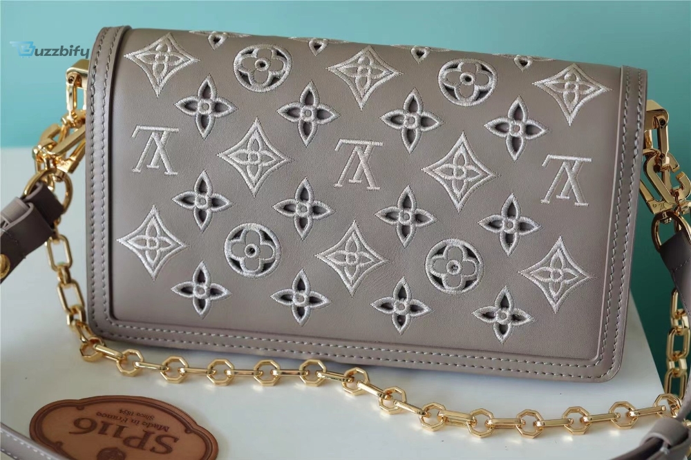 Louis Vuitton Dauphine East West Monogram Khaki For Women Womens Handbags Shoulder And Crossbody Bags 9.6In24.5Cm Lv