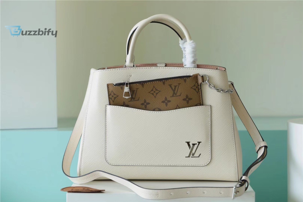 louis vuitton marelle tote mm epi white for women womens handbags shoulder and crossbody bags 118in30cm lv buzzbify 1