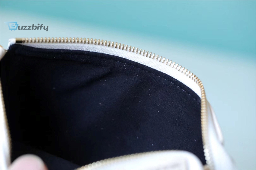 Louis Vuitton Mini Pochette Accessoires Monogram Empreinte White For Women Womens Handbags Shoulder Bags And Crossbody Bags 6.1In15.5Cm Lv