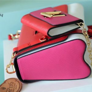 louis vuitton twist mm bag epi red pink for women womens handbags shoulder and cross body bags 91in23cm lv buzzbify 1 4