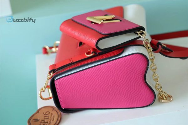 louis vuitton twist mm bag epi red pink for women womens handbags shoulder and cross body bags 91in23cm lv buzzbify 1 4