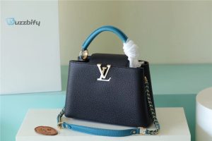 Louis Vuitton Capucines Bb Taurillon Blackblue For Women Womens Bags Shoulder And Crossbody Bags 10.6In27cm Lv