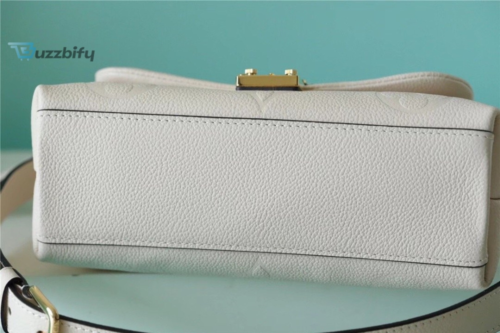Louis Vuitton Madeleine BB Monogram Empreinte Creme Beige For Women, Women’s Handbags, Shoulder and Crossbody Bags 9.4in/24cm LV M46008
