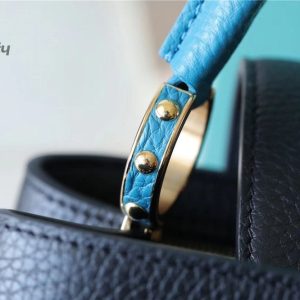 louis vuitton capucines bb taurillon blackblue for women womens bags shoulder and crossbody bags 106in27cm lv buzzbify 1 6