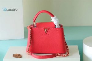louis vuitton capucines bb taurillon red for women womens bags shoulder and crossbody bags 106in27cm lv buzzbify 1