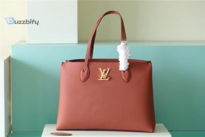 louis vuitton lockme shopper grain chataigne brown for women womens handbags shoulder and crossbody bags 104in265cm lv m58927 buzzbify 1
