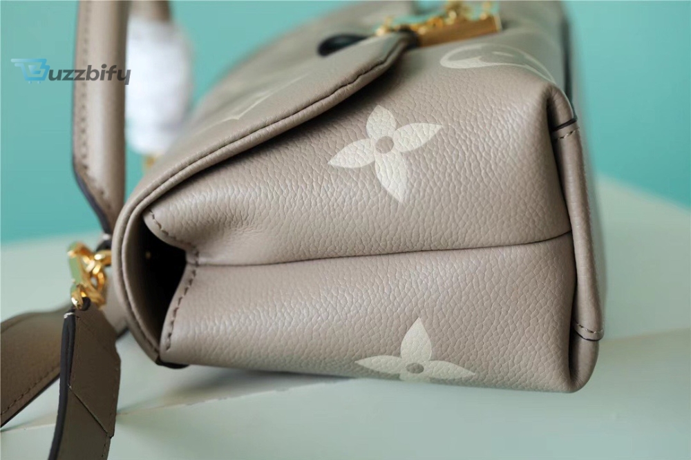 Louis Vuitton Madeleine BB Monogram Empreinte Dove Gray/ Creme Beige For Women, Women’s Handbags, Shoulder and Crossbody Bags 9.4in/24cm LV
