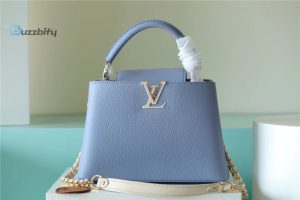 louis vuitton capucines bb taurillon light blue beige for women womens bags shoulder and crossbody bags 106in27cm lv buzzbify 1