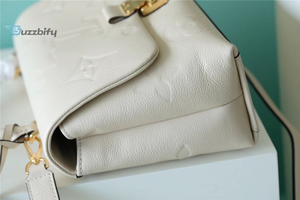 Louis Vuitton Madeleine MM Monogram Empreinte Creme Beige For Women, Women’s Handbags, Shoulder and Crossbody Bags 11.8in/30cm LV
